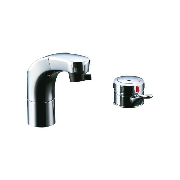 洗面所をリフォーム 温度調整ラクラク サーモ付洗髪混合水栓金具 | www