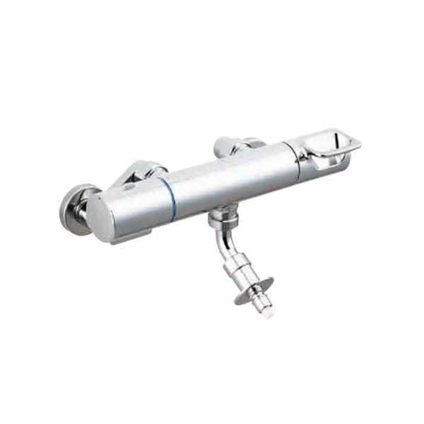 LIXIL INAX 壁付きサーモ水栓 LIXIL(リクシル) 壁付サーモスタットシャワーバス水栓 洗い場専用 エコ