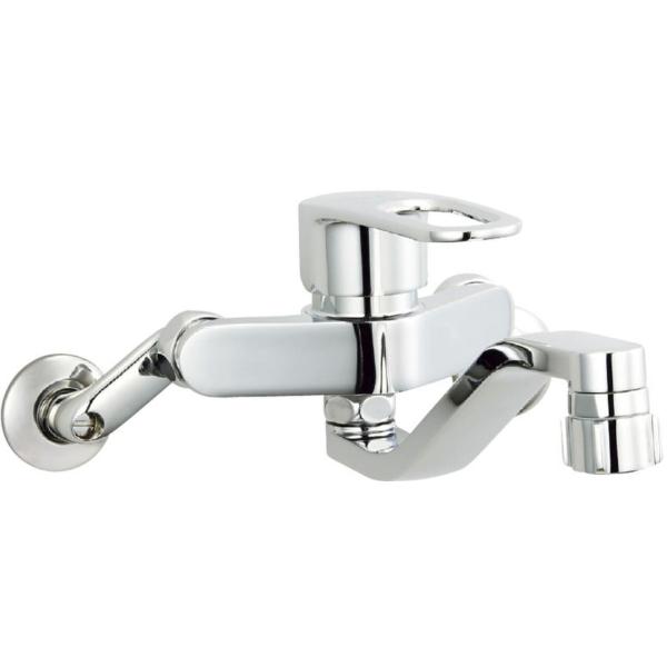 LIXIL 整流とシャワーの切替ができる壁付キッチン用シングル LIXIL 整流とシャワーの切替ができる壁付キッチン用シングル