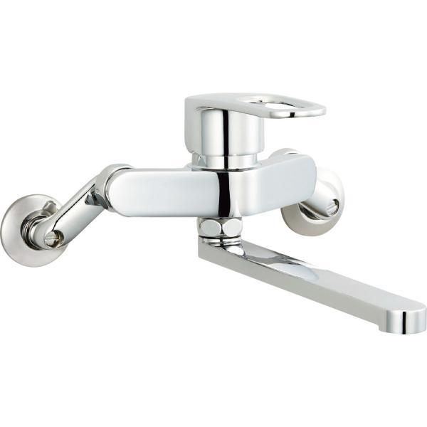 LIXIL（リクシル） オールメッキタイプの壁付シング ルレバー混合水栓