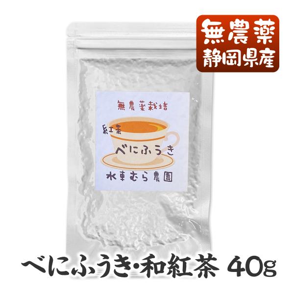 紅茶べにふうき　40g　国産無農薬紅茶　無添加　国産紅茶　静岡産　通販　よりどり３袋でメール便送料無料