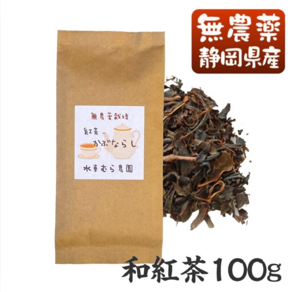かぶならし　100g　国産無農薬紅茶　無添加　国産紅茶　静岡産　通販　よりどり３袋でメール便送料無料