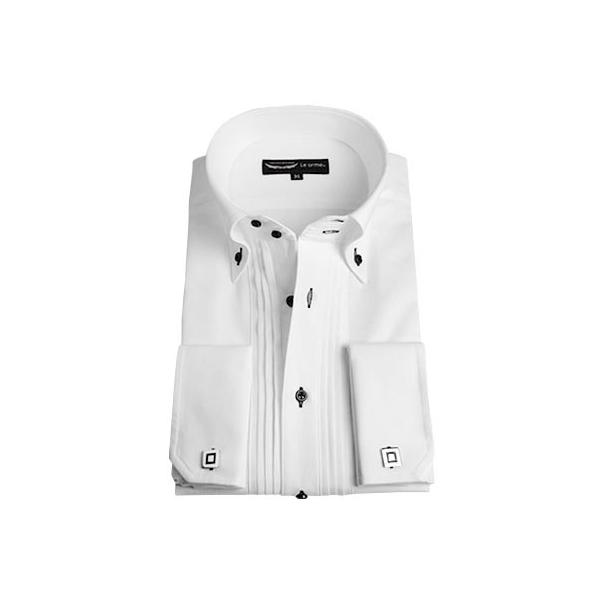 Yシャツ ボタンダウン 日本製 綿100 ドゥエボットーニ ピンタック メンズ ホワイト ダブルカフス Le Orme ワイシャツ 長袖 ビジネス Buyee 日本代购平台 产品购物网站大全 Buyee一站式代购 Bot Online