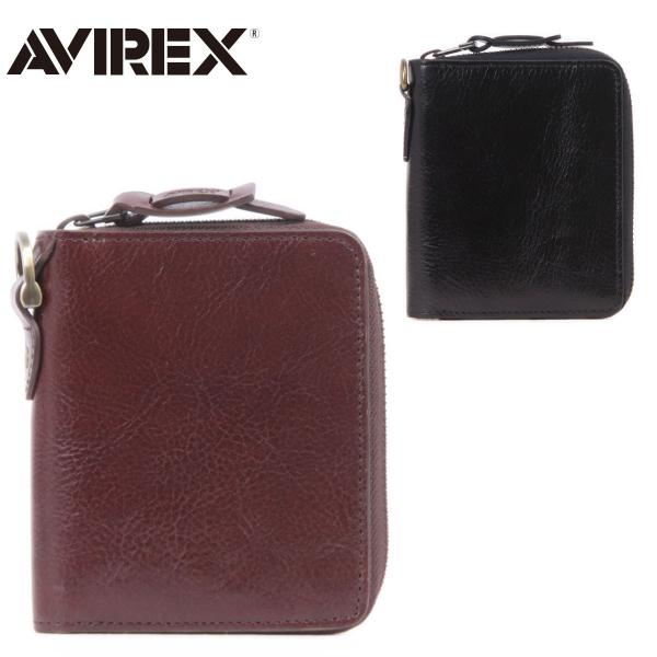 AVIREX（アヴィレックス） 最大P+16% 二つ折り財布 折財布 ラウンド