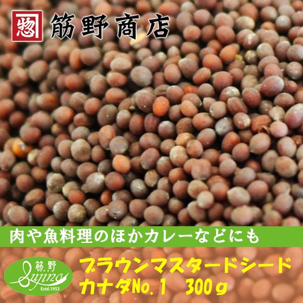 ブラウンマスタードシード 300g 色彩選別品 マスタード からし カナダ