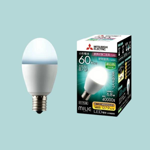 LED電球 LDA8N-G-E17/60/S 30個セット MILIE 三菱 LED電球 全方向タイプ 小形電球形 60W形相当 全光束 920lm