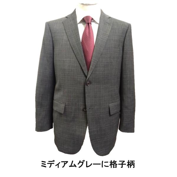 AB6新品未使用！安心定番スタンダードデザイン！グレー無地調ビジネススーツ！ sukipio_2025ss15062-67