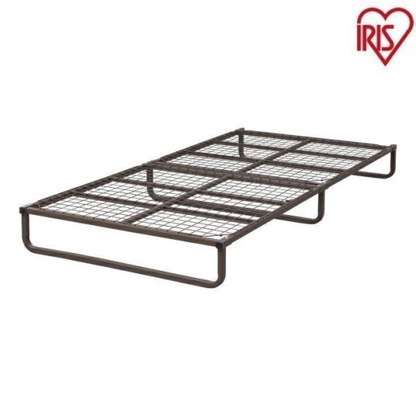 アイリスオーヤマ フレームベッド ブラウン FMB-S【シングル S】要組立品 アイリスオーヤマ フレームベッド FMB-S シングル (ベッド) 価格比較