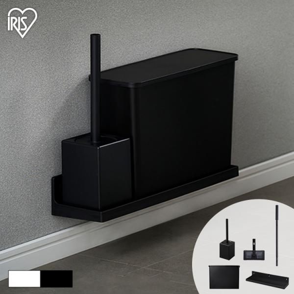 （検索用：トイレ掃除 トイレブラシ ワイパー 柄付き 着脱柄 セット トイレ トイレ用 掃除 清掃 掃除道具 掃除用品 掃除用具 収納 取り付け可能 4967576618151 4967576618168）