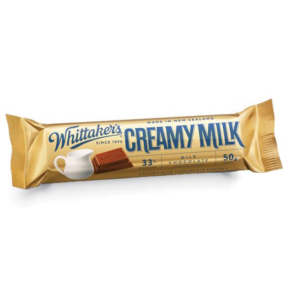 【Whittaker's 】Creamy Milk Chocolate 50g x 18個ケース販売  (340000101-18)