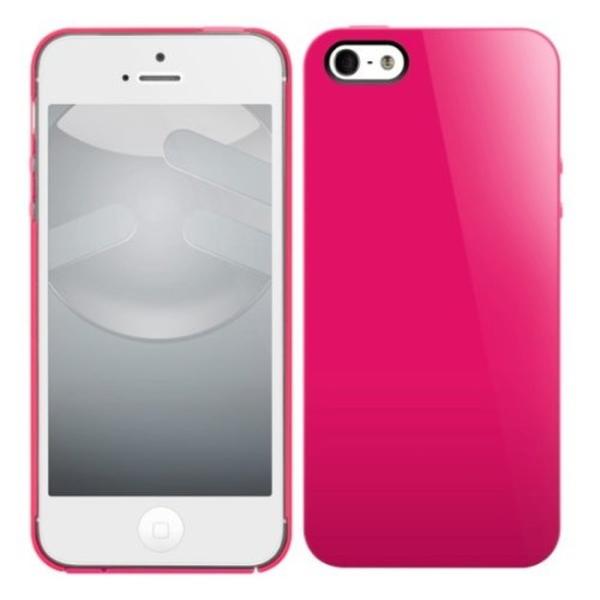 SwitchEasy NUDE フューシャピンク iPhoneSE(第一世代) 5 5s (4インチ)  SW-NUI5-P 保護フィルム(正面2枚・背面1枚) クリーニングクロス