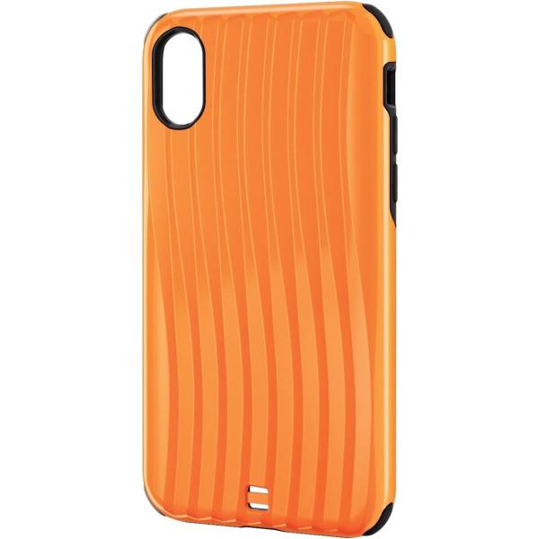 【在庫処分】 エレコム iPhone X ケース カバー ハード ハイブリッド素材 TORONCO キャリングバック調 オレンジ PM-A17XHCCDR