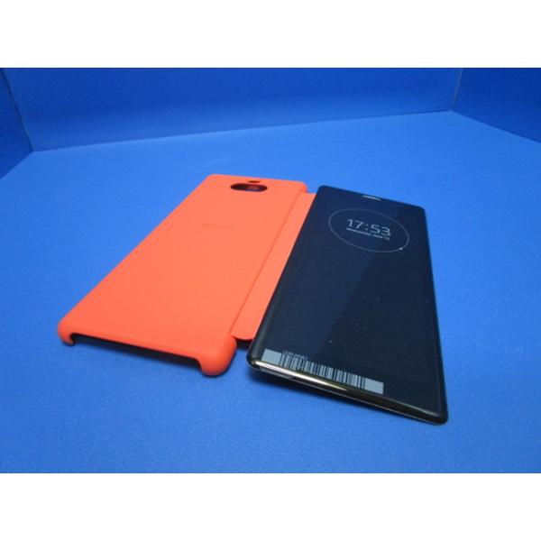 ソニー SONY 純正 Xperia 8 用 Style Cover View 手帳型 ケース 画面が見える 手帳型 ケース SCVJ20JP/D　オレンジ