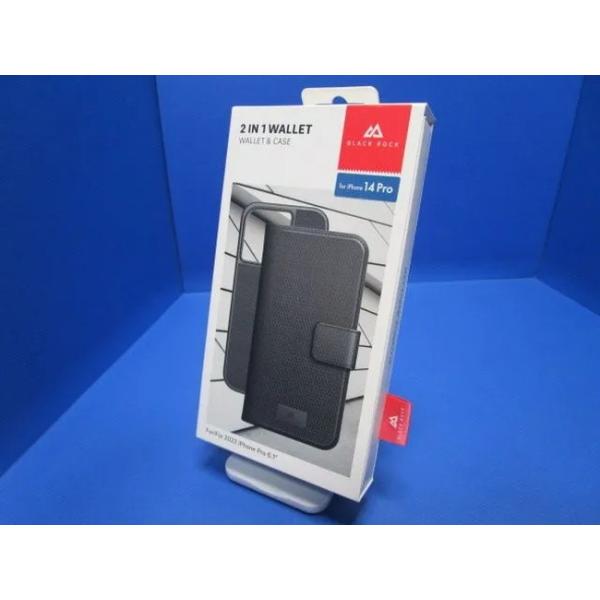Black Rock  ドイツメーカー iPhone 14 Pro  2-In-1 Wallet　 背面ケース と 手帳型 が取り外し可能なデザイン マグネット開閉