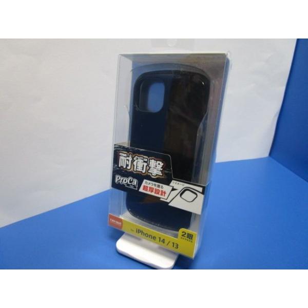 ray-out レイ・アウト   耐衝撃ケース ProCa  iPhone 14  iPhone 13 ブラック カバー ハニカム構造&エアクッション