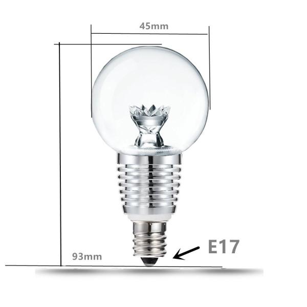 LED電球 E17 クリアタイプ 100W型相当 LEDミニクリプトン クリアタ電球 シャンデリア電球E17 E17小形電球タイプ 電球色