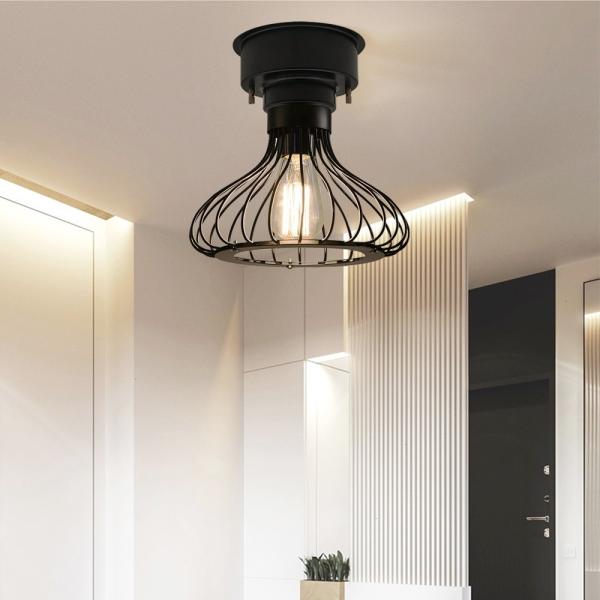 天井照明 Kahao/C シーリングライト E26 レトロ 北欧 インテリア シーリングライト おしゃれ 北欧 かぼちゃ形 E26 引掛けシーリング用