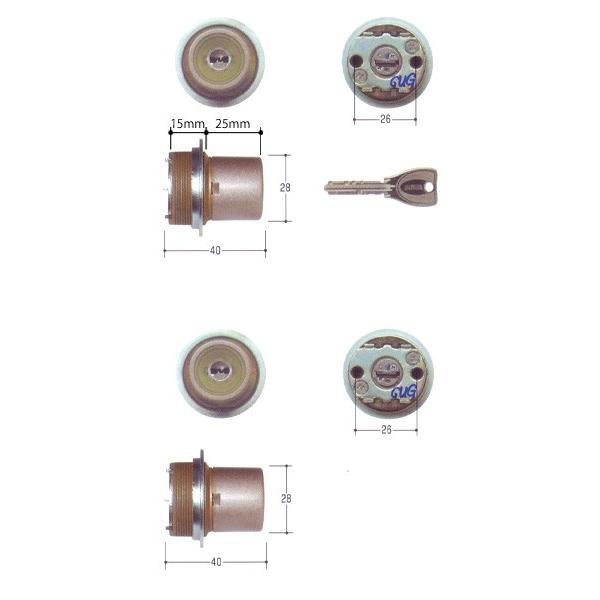 MIWA ���a���b�N PR�V�����_�[ LIX�^�C�v(�S��40mm�d�l)  2����Z�b�g �h���O���[�F  MCY-510  TE0 LIX  �h�� �h�Ƒ΍�
