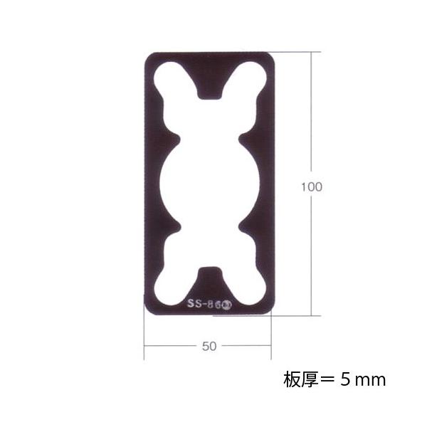 5mm厚 FUKI エスカッション SS-86 NDZ用 扉厚調整用 KABA リムロックにも対応  フキ SS86