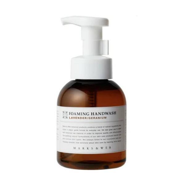 メーカー マークスアンドウェブ商品名 フォーミングハンドウォッシュ　ラベンダー/ゼラニウム　370ml内容量 370ml商品説明 液体石けんと刺激の少ないアミノ酸系洗浄成分をベースにした、泡タイプのハンドソープです。洗い上がりのつっぱり感を...