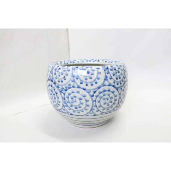 手火鉢　　タコ火鉢ライン入★北海道、沖縄、離島のお客様★お買い上げ個数1個につき、中継料\2,860を頂きます。変更後の合計代金はお買い上げ後メールにて改めてお知らせ致します※ご理解の程よろしくお願い致します。