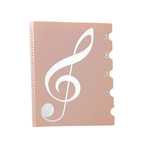A4サイズの楽譜ファイルです。リング式のファイルなので180度見開きはもちろん折りたたんで使用することもできます。PP材質を使用している為、防水性、防汚性、耐久性があり長く使用できます。フィルムポケットではないのでファイルに入れたまま書き込...