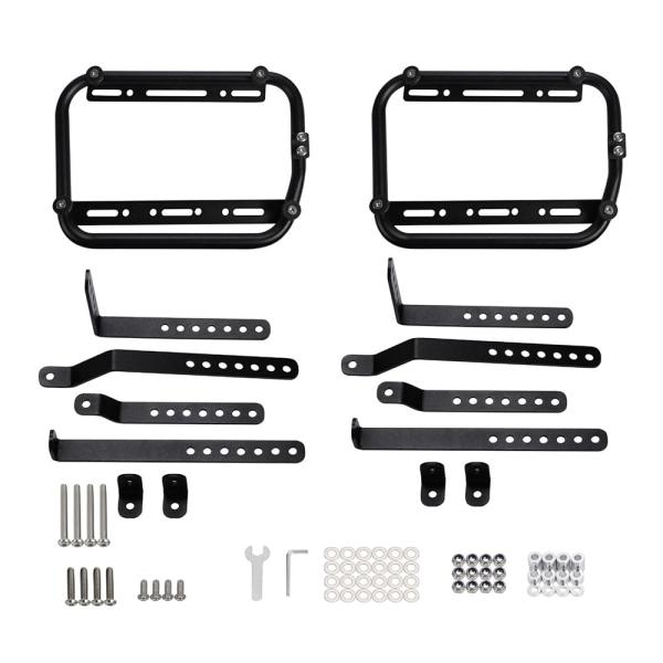 【簡単脱着】特別な工具を使わずに簡単に脱着が可能です。ツーリング中に荷物の出し入れがスムーズに行え、時間を節約できます。【左右セット】左右セットなのでバイクのバランスを保ちながら荷物を均等に積載できます。これにより走行中の安定性が向上し、安...