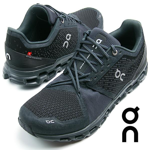 On オン Cloudstratus クラウドストラトス ブラック/シャドウ (Black  