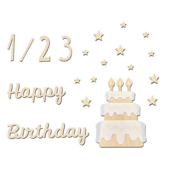 ハッピーバースデー 木製レターバナー 誕生日 happy birthday 飾り