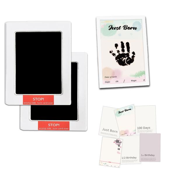 [Release date: February 3, 2025]【セット内容】：スタンプ×2、オリジナル台紙×6、フォトフレーム×1、説明書×1。<br><br>【手足汚れない】：インクを直接つけずに手形・足形を取得...