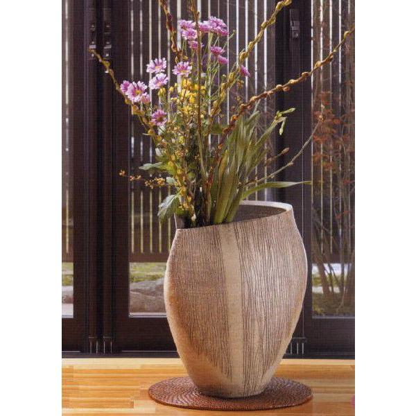 信楽焼 流線 変形 花入 15号 : 炭天 - 通販 - Yahoo!ショッピング