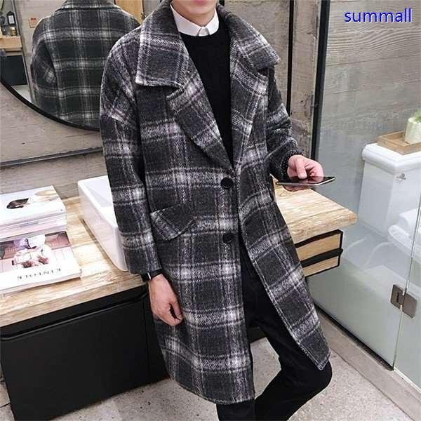 お得 チェック柄 チェスターコート コート アウター スリム ビジネスコート チェックコート ロングコート ビジネス メンズ コート アウター Affaires Sociales Gouv Cg