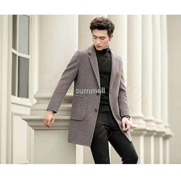 値段が激安 チェスターコート メンズ ビジネスジャケット ウール ロング アウター メンズコート メルトン テーラードジャケット 紳士用 通勤 通学 細身 春 秋 冬 防風 防寒 コート アウター Headshotsbar Com