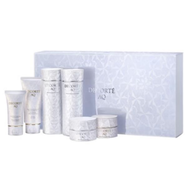 商品名：コスメデコルテ　AQ　ブライト　ラディアンス　コフレ　I　内容量：・AQ　ラディアンス ウォータリー ジェル クレンジング 60g・AQ　ラディアンス エアリークリームウォッシュ 30g・AQ　アブソリュート エマルジョン ブライト...
