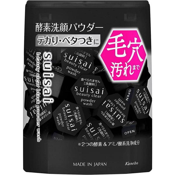 特売品　カネボウ　suisai　スイサイ　ビューティクリア　ブラック　パウダーウォッシュ　0.4g×32個