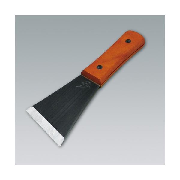 ペンキはがしから頑固なサビのかき落としまで、軽快に作業できる皮スキです。