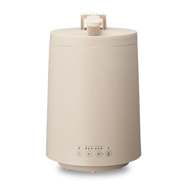 ドウシシャ 加湿器 スチーム式 容量3L 木造10畳 プレハブ17畳 連続加湿時間5時間 加湿切替3段階 加湿量600ml/h mistone600S ベージュ