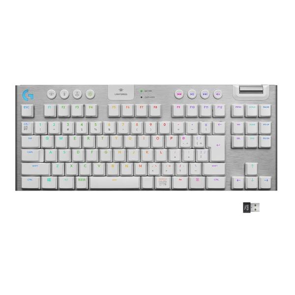 他サイト： Logicool G PRO ゲーミングキーボード G913-TKL-TCWH テンキーレス タクタイル 茶軸 TKL 無線   日本語配列  ホワイトの商品画像