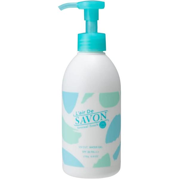 ◆送料無料!!【L'air De SAVON】SPF30/PA+++◆レールデュサボン　UVカットジェル ポンプ 無添加日焼け止め 250g＜センシュアルタッチ＞◆