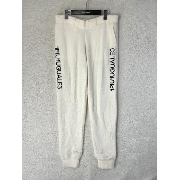 サイズM【未使用】1PIU1UGUALE3 シャギーリブパンツ BK 未使用 1piu1uguale3 ウノピゥウ 6 ホワイト SHAGGY RIB PANTS