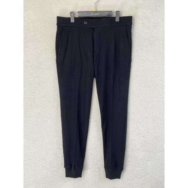 【未使用】1PIU1UGUALE3 リブパンツ サイズ7 定価47300円 未使用 1piu1uguale3 ウノピゥウ 7 ブラック RIB SLACKS リブ