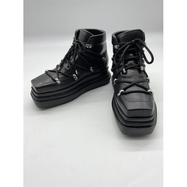 サイズ37【新品】WE11DONE TRACKINGブーツ 未使用 WE11DONE ウェルダン 37 ブラック TRACKINGブーツ