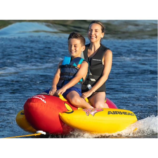 ■商品説明■・2人乗りバナナボート■販売単位■・1台■注意事項■ ・並行輸入品の為、メーカー保証などがありません。・防水仕様でも水がかかると壊れる場合がございます。・商品不良の場合、到着後1週間以内にご連絡下さい(初期不良を含む)・箱に傷・...