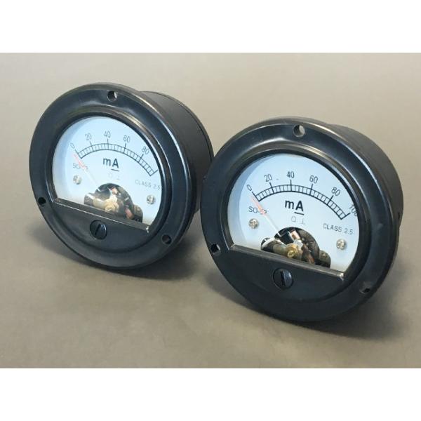 ■商品説明■・100mA(DC)アナログ電流計・真空管アンプの出力管の電流監視にご使用可能です。■販売単位■・1セット (2個)■商品状態■・新品(未使用品)■お支払方法■・銀行振込・郵便振替・クレジットカード・代金引換 (代引き)■発送方...