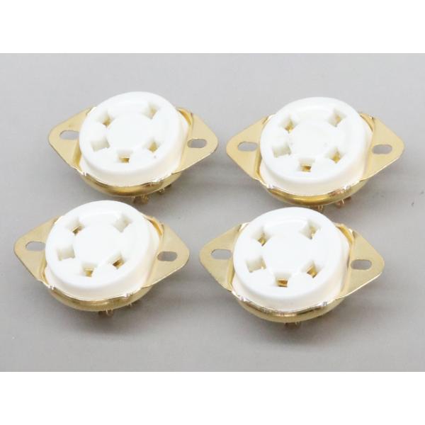 ■商品説明■・真空管ソケット 5ピン・FU-7/807などに適合・新品ですが、傷などある場合がございます。■販売単位■・1セット (4個)■商品状態■・新品(未使用品)■お支払方法■・銀行振込・郵便振替・クレジットカード・代金引換 (代引き...