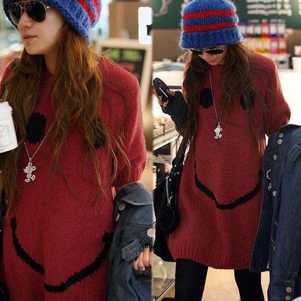 おしゃれコーデに変身 スマイルニット半袖ワンピース 赤 Buyee Buyee Jasa Perwakilan Pembelian Barang Online Di Jepang