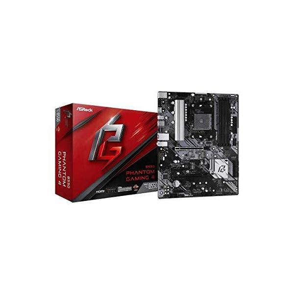 ASRock AMD Ryzen 5000シリーズ (Soket AM4)対応 B550チップセット搭載 ATX マザーボード 【国内正規代理店品】B550 Phantom Gaming 4