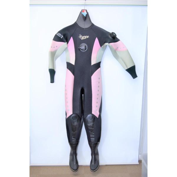 モビーズ女性用ウエットスーツ・ドライスーツ 2点セット：身長約162cm＋付属品 マーメイド 2ピース ウエットスーツ ウィメンズ MOBBY'S