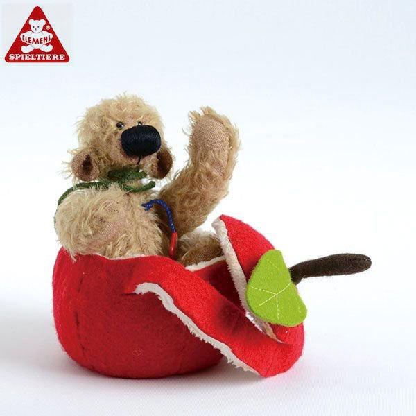 クレメンスベア・アップル CL36013 知育玩具 テディベア ぬいぐるみ くま ドイツ アンティーク 人形 おもちゃ クリスマスプレゼント 男の子 女の子