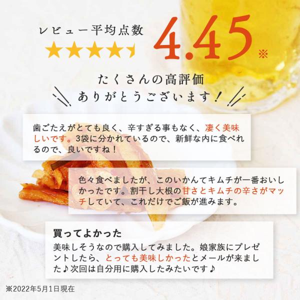 いかんてキムチ 国産 大根 110g×3袋 漬物 お取り寄せ ゆうパケットのため代引不可(出荷目安:3月末〜4月上旬△▽) /【Buyee】 いかんてキムチ 国産 大根 110g×3袋 漬物 お取り寄せ ゆうパケットのため代引不可(出荷目安:3月末〜4月上旬△▽) /【Buyee】